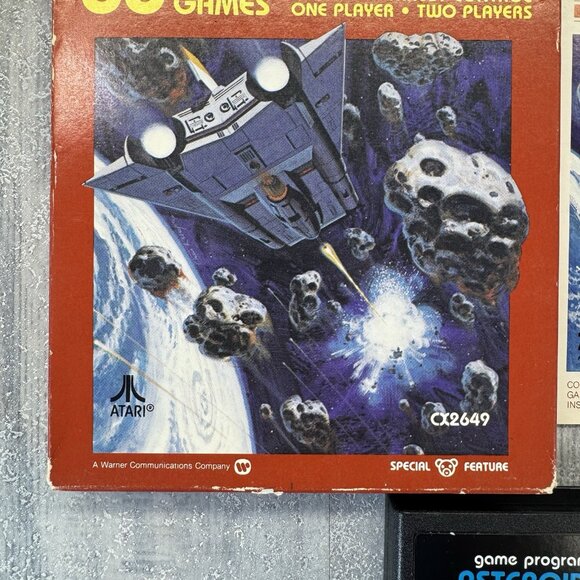 Atari 2600 Asteroids Video Computer System Game Program Complete Box VGC - Picture 3 of 15